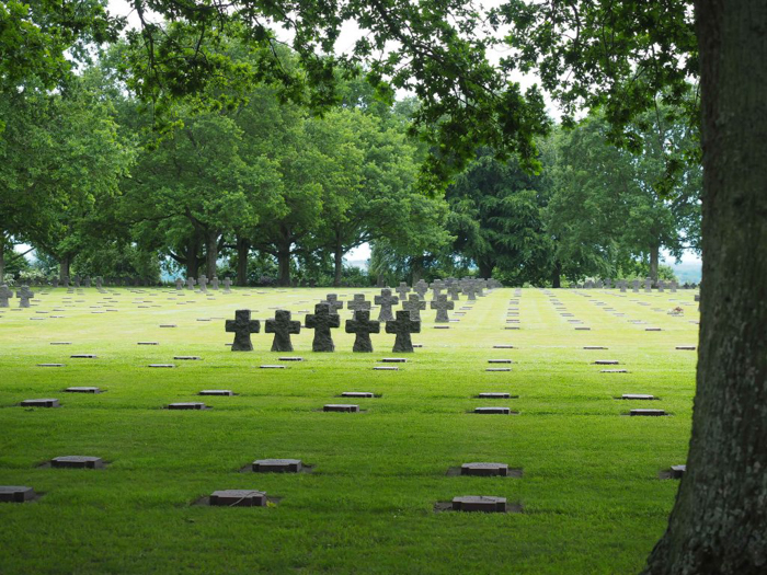 grave markers at La Cambe German War Cemetery | 7 of the Best D-Day Sites to Visit in Normandy If You Have Just 1 Day | Normandy, France WWII sites and World War II history | #wwii #normandy #dday #germany