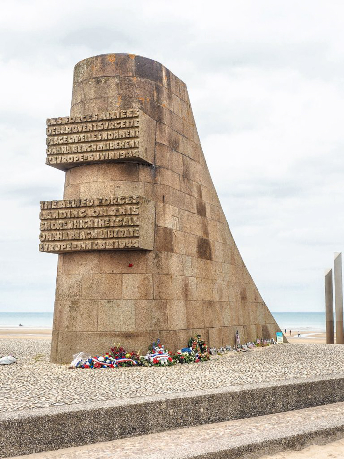 Omaha Beach memorial | 7 of the Best D-Day Sites to Visit in Normandy If You Have Just 1 Day | Normandy, France WWII sites and World War II history | #wwii #normandy #dday #omahabeach 