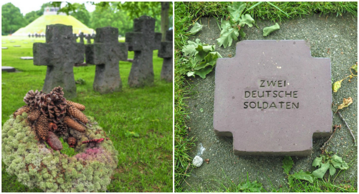 grave markers at La Cambe German War Cemetery | 7 of the Best D-Day Sites to Visit in Normandy If You Have Just 1 Day | Normandy, France WWII sites and World War II history | #wwii #normandy #dday #germany