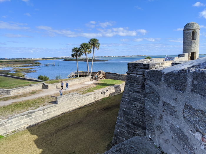 Castillo de San Marcos fort, National Park Service | WWII Sites in St. Augustine, Florida - America's Oldest City | #staugustine #ancientcity #florida #wwiitravel #destinationwwii #worldwarii