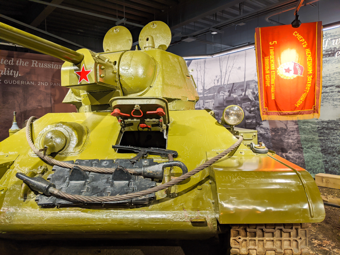 Eastern Front, Mickey Mouse Russian tank / Visiting the American Heritage Museum: All Things Related to WWII Transportation / WWII museum / WWII tanks, WWII airplanes, WWII vehicles, and more! Hudson, Massachusetts, Collings Foundation #hudsonma #massachusetts #boston #wwiimuseum #wwiitank #wwiiplane