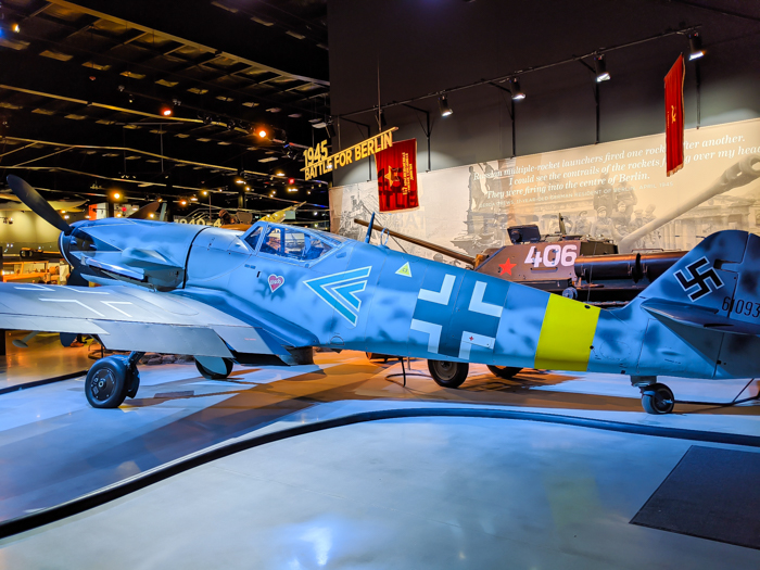 German Messerschmitt plane / Visiting the American Heritage Museum: All Things Related to WWII Transportation / WWII museum / WWII tanks, WWII airplanes, WWII vehicles, and more! Hudson, Massachusetts, Collings Foundation #hudsonma #massachusetts #boston #wwiimuseum #wwiitank #wwiiplane 