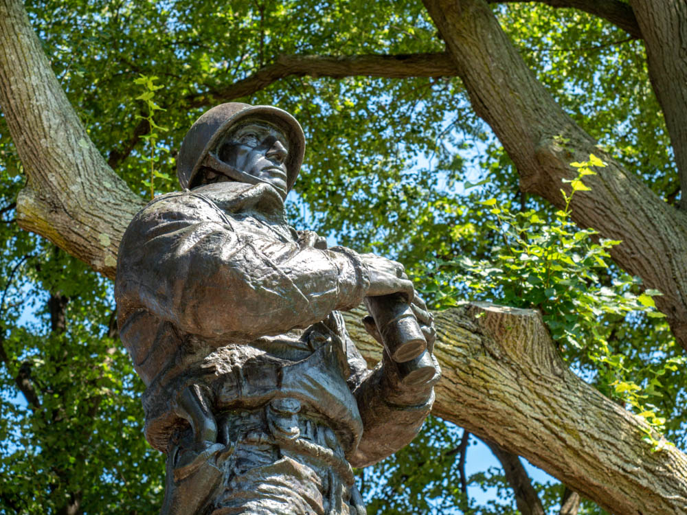 General George S. Patton Statue on the Esplanade, Boston, Massachusetts