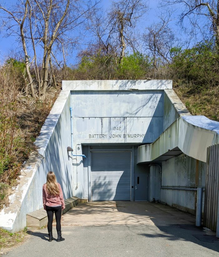 Abandoned WWII bunkers at East Point Military Reservation in Nahant / WWII sites in Massachusetts