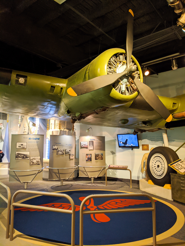 WWII sites in Orlando and thereabouts - World War II sites in and around Central Florida / Orange County Regional History Center WWII artifacts an B-17 bomber replica