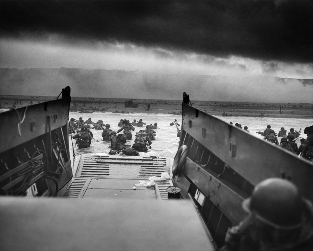 Troops landing on Omaha Beach, Normandy on D-Day