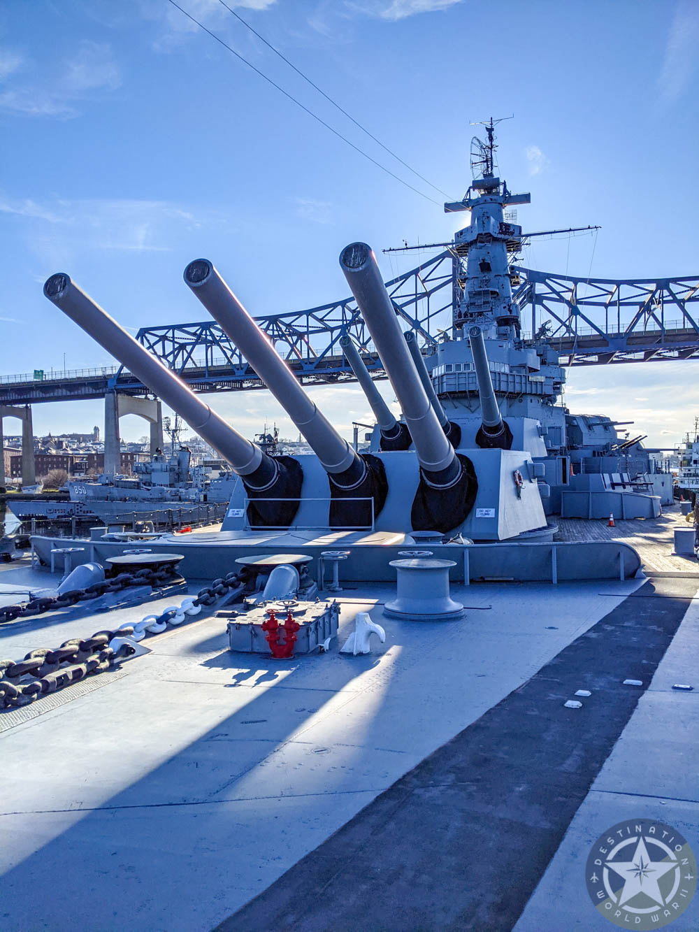Big guns on the USS Massachusetts | 7 Reasons U.S. Battleship Museums are the Best Museums | USS Massachusetts, Battleship Cove, Fall River, Massachusetts
