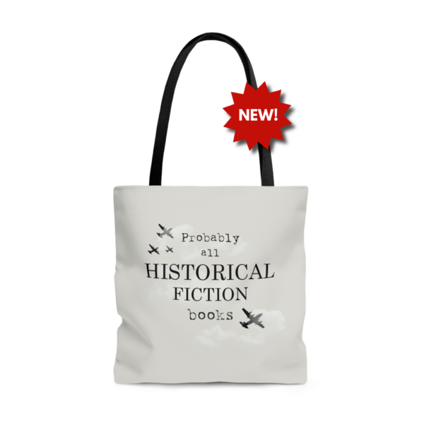 historical fiction tote bag