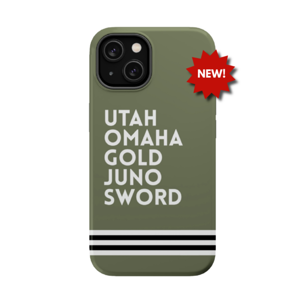D-Day landing beaches iphone case