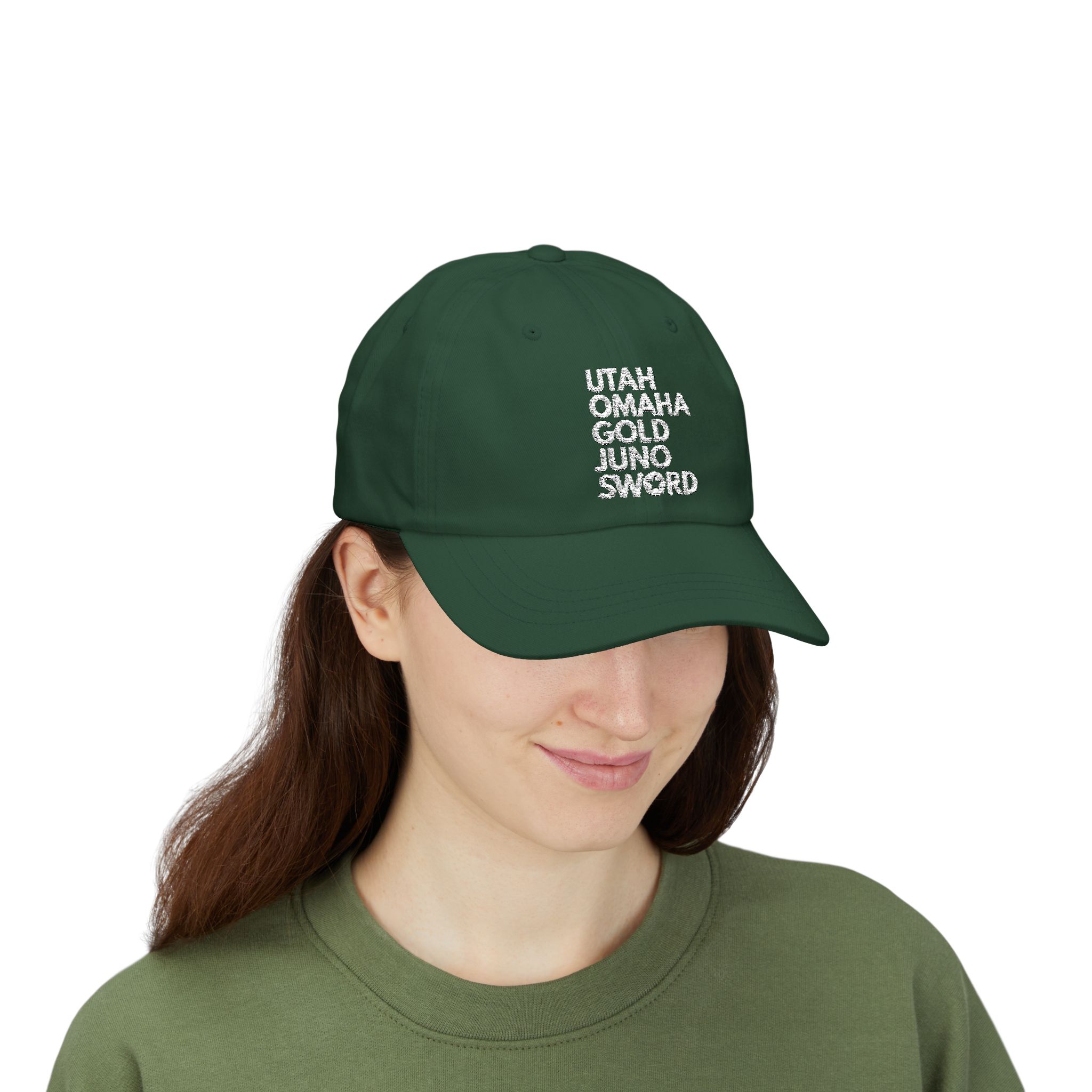 D-Day Landing Beaches Cap Spruce Green