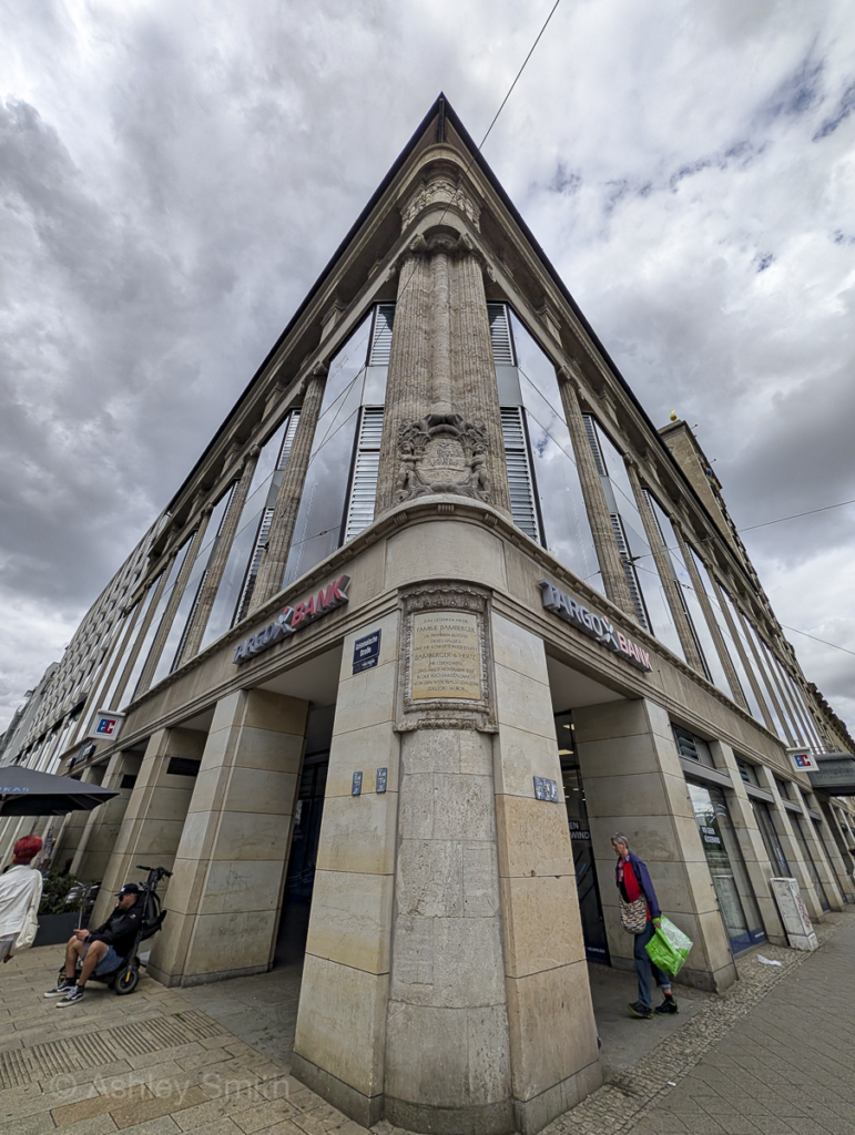 corner of a large stone building